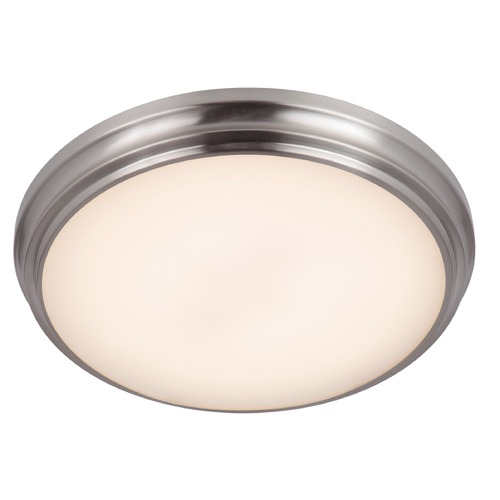 X66 11-Inch LED Brushed Polished Nickel Flush Mount by Craftmade Lighting