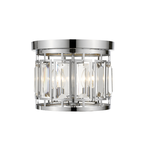 Z-Lite Mersesse Chrome Flush Mount by Z-Lite 6007F-CH