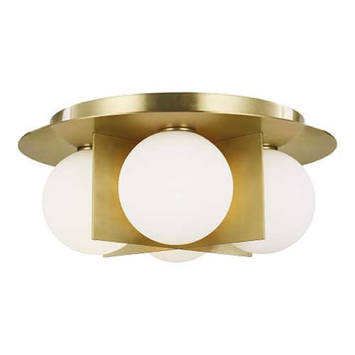 Sean Lavin Orbel Flush Mount in Brass by Visual Comfort Modern