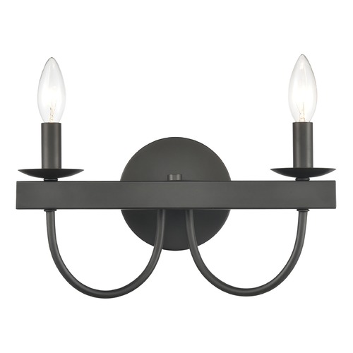 Elk Lighting Elk Lighting Williamson Black Bathroom Light 75074/2