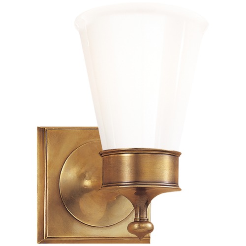 Visual Comfort Signature Collection Studio VC Siena Single Sconce in Antique Brass by Visual Comfort Signature SS2001HABWG