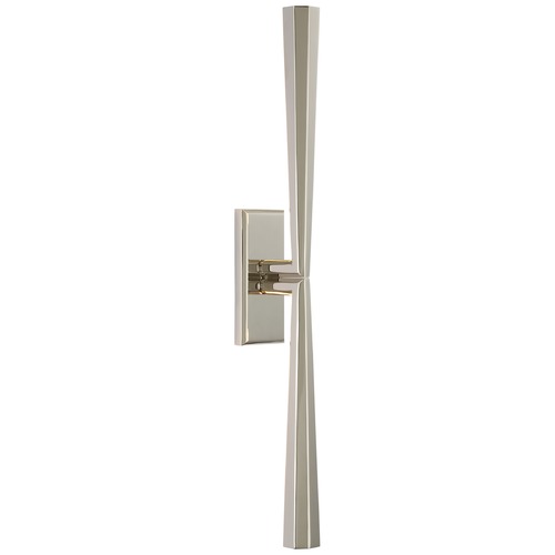 Thomas OBrien Galahad Linear Sconce in Nickel by Visual Comfort Signature