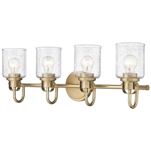 Z-Lite Kinsley Heirloom Gold Bathroom Light by Z-Lite 340-4V-HG