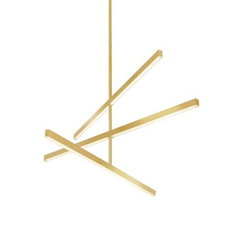 Vega Brushed Gold LED Chandelier by Kuzco Lighting