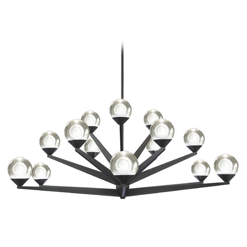 Double Bubble Black LED Chandelier by Modern Forms