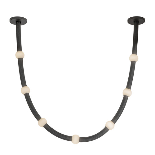 Kuzco Lighting Corda Black LED Pendant Light with Globe Shade