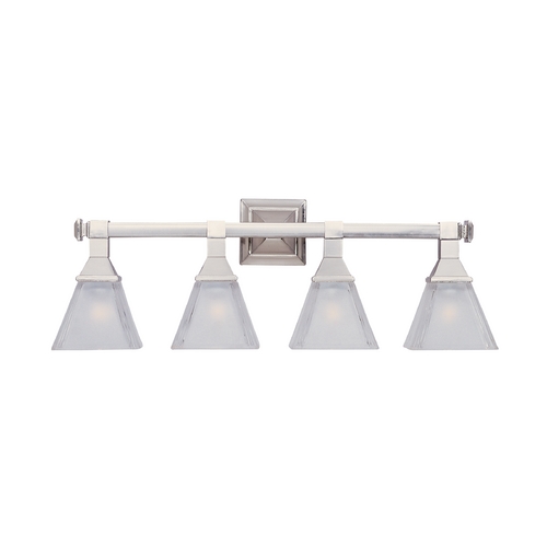 Maxim Lighting Brentwood Satin Nickel Bathroom Light by Maxim Lighting 11079FTSN