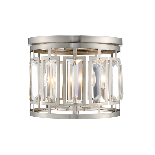 Mersesse Brushed Nickel Flush Mount by Z-Lite