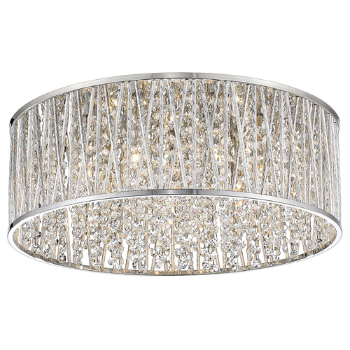 Terra Chrome Flush Mount by Z-Lite