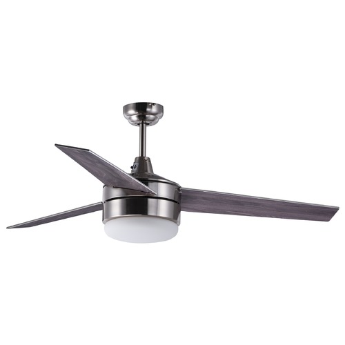 Basic-Max Satin Nickel & Black LED Ceiling Fan by Maxim Lighting