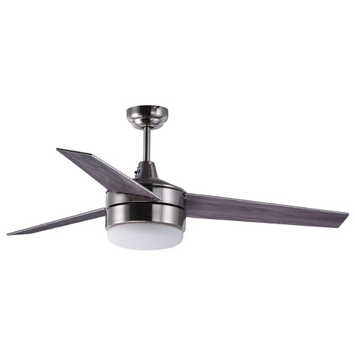 Maxim Lighting Basic-Max Satin Nickel & Black LED Ceiling Fan by Maxim Lighting 89909FTSNBK