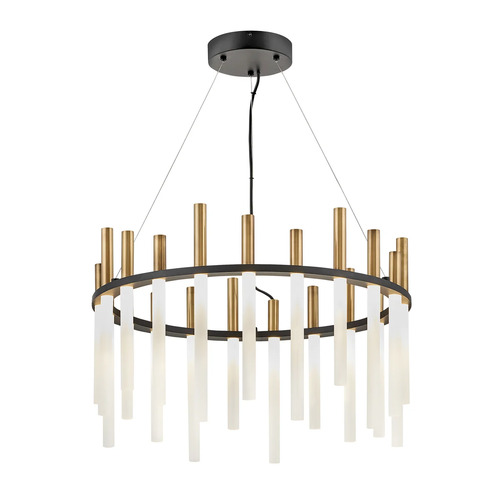 Echo Medium LED Chandelier in Black by Fredrick Ramond