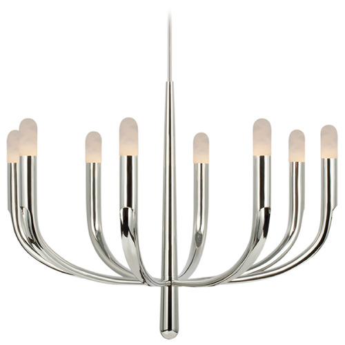 Visual Comfort Signature Collection Kelly Wearstler Verso Large Chandelier in Nickel by Visual Comfort Signature KW5747PNALB