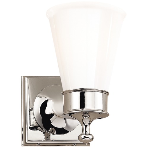 Visual Comfort Signature Collection Studio VC Siena Single Sconce in Polished Nickel by Visual Comfort Signature SS2001PNWG