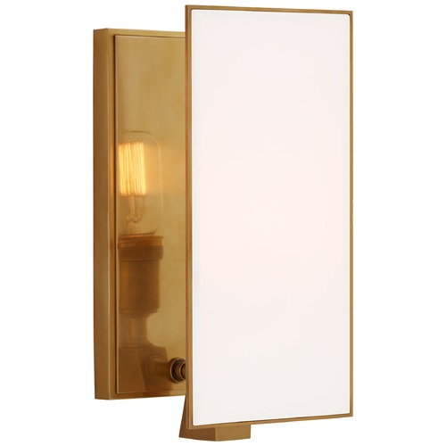Visual Comfort Signature Collection Thomas OBrien Albertine Sconce in Antique Brass by Visual Comfort Signature TOB2341HABWG