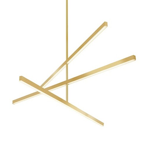 Vega Brushed Gold LED Chandelier by Kuzco Lighting