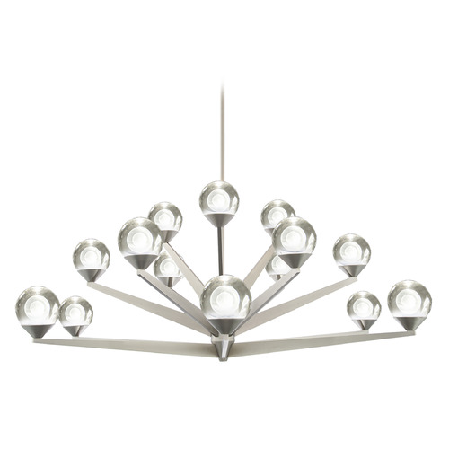 Double Bubble Satin Nickel LED Chandelier by Modern Forms