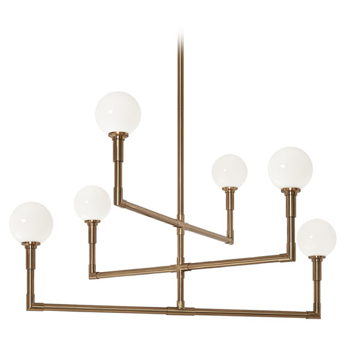 Matteo Lighting Matteo Lighting Candlestix Aged Gold Brass Chandelier C64806AGOP