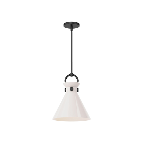 Alora Lighting Alora Lighting Emerson Matte Black Pendant Light with Conical Shade PD412511MBGO