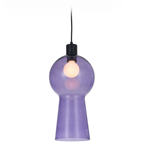 Kalco Lighting Cores Matte Black Mini-Pendant Light with Bell Shade