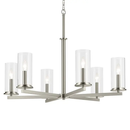 Kichler Lighting Kichler Lighting Crosby Brushed Nickel Chandelier 44013NI