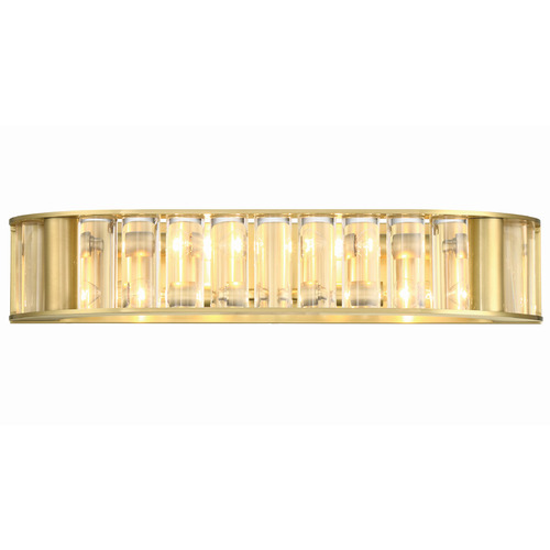Crystorama Lighting Libby Langdon Farris Aged Brass Bathroom Light