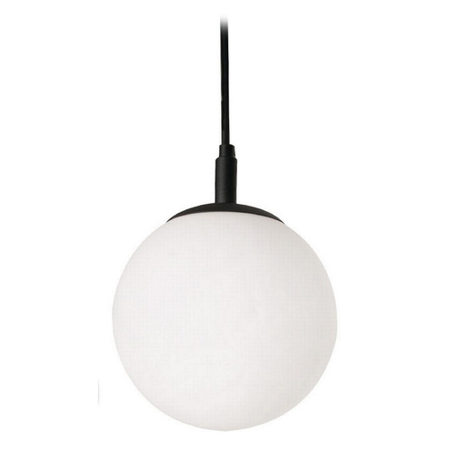 AFX Lighting Afx Lighting Loretto Black Mini-Pendant Light with Globe Shade LRTP07MBBK