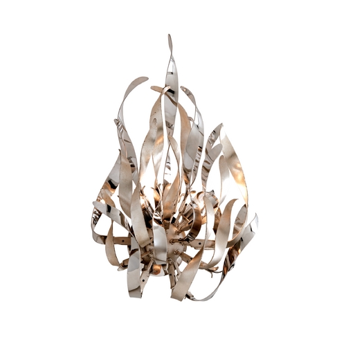 Corbett Lighting Corbett Lighting Graffiti Silver Leaf and Poli Sconce 154-12