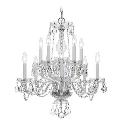 Crystorama Lighting Traditional Crystal Polished Chrome Chandelier