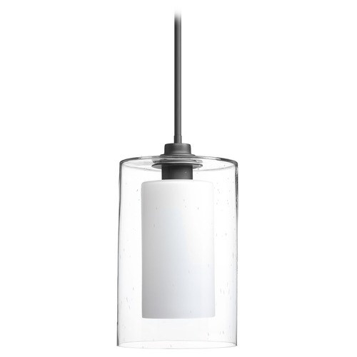 Progress Lighting Double Glass Pendant in Graphite by Progress Lighting P500019-143