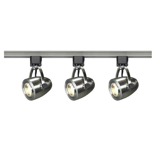 Nuvo Lighting LED Track Light Kit H-Track Brushed Nickel 3000K by Nuvo Lighting TK417