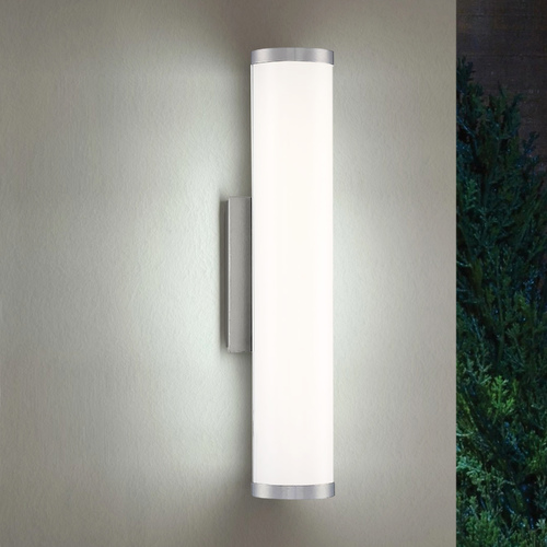Modern Forms by WAC Lighting Lithium 24-Inch LED Outdoor Wall Light in Brushed Aluminum 4000K by Modern Forms WS-W12824-40-AL