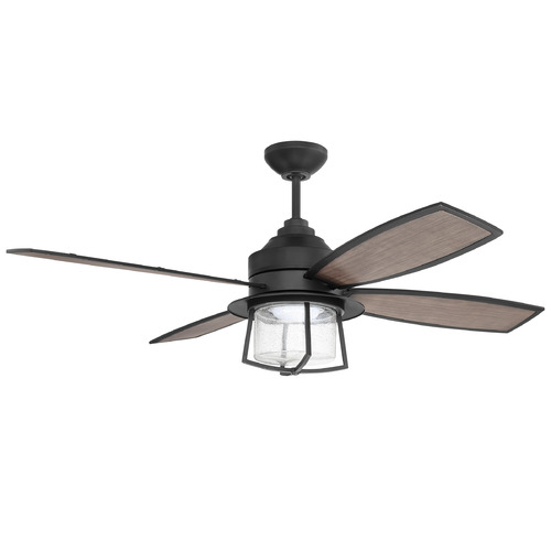 Craftmade Lighting Waterfront 52-Inch Wet LED Fan in Flat Black by Craftmade Lighting WAT52FB4