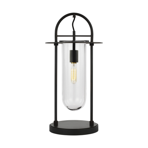 Visual Comfort Studio Collection Kelly Wearstler Nuance 21.38-Inch Tall Aged Iron LED Table Lamp by Visual Comfort Studio KT1021AI1