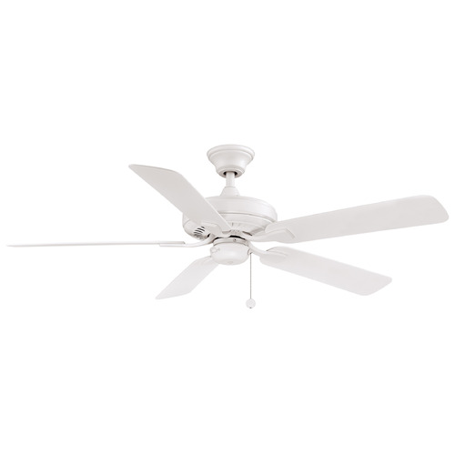 Fanimation Fans Edgewood 52 Matte White Ceiling Fan Without Light
