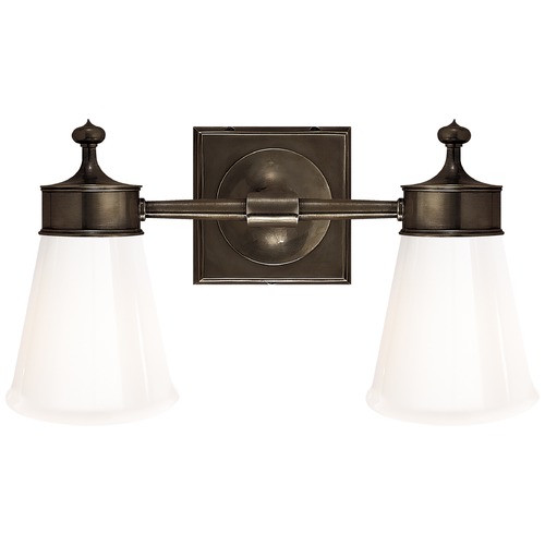 Visual Comfort Signature Collection Studio VC Siena Double Sconce in Bronze by Visual Comfort Signature SS2002BZWG