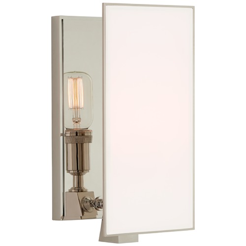 Visual Comfort Signature Collection Thomas OBrien Albertine Sconce in Polished Nickel by Visual Comfort Signature TOB2341PNWG