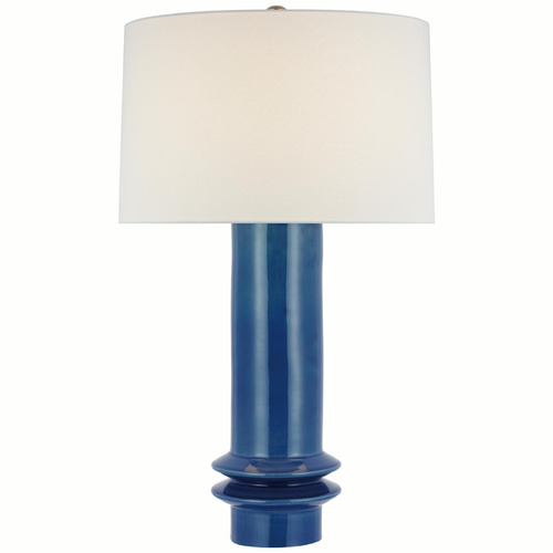 Visual Comfort Signature Collection Paloma Contreras Montaigne Lamp in Aqua by Visual Comfort Signature PCD3603AQC-L