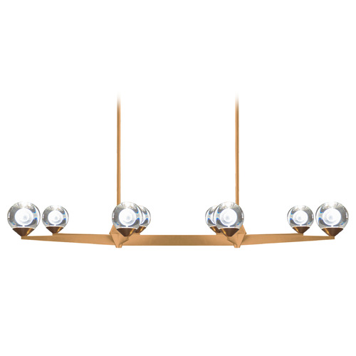 Double Bubble Aged Brass LED Linear Light by Modern Forms