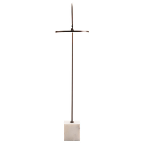 Nuri 67-Inch Floor Lamp in English Bronze & Marble by Arteriors Home