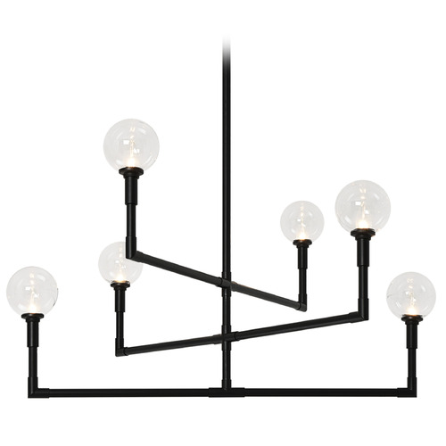 Matteo Lighting Matteo Lighting Candlestix Black Chandelier C64806BKCL