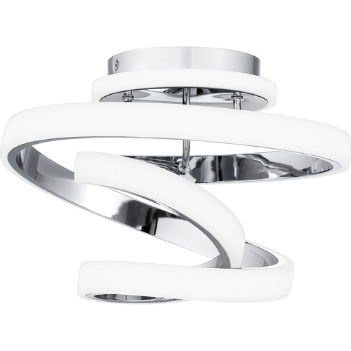 Aviva LED Semi-Flush Mount in Polished Chrome by Quoizel Lighting
