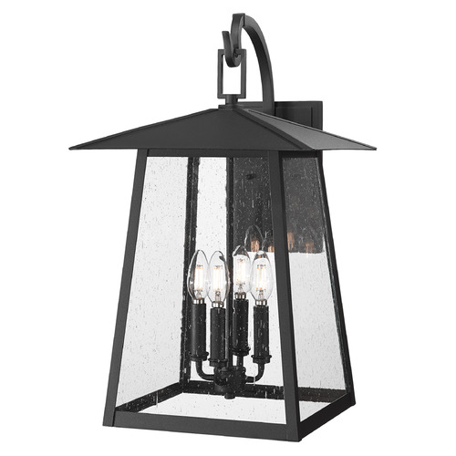 Z-Lite Rainer Black Outdoor Wall Light