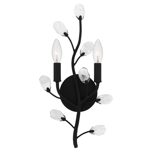 Quoizel Lighting Heiress Matte Black Sconce