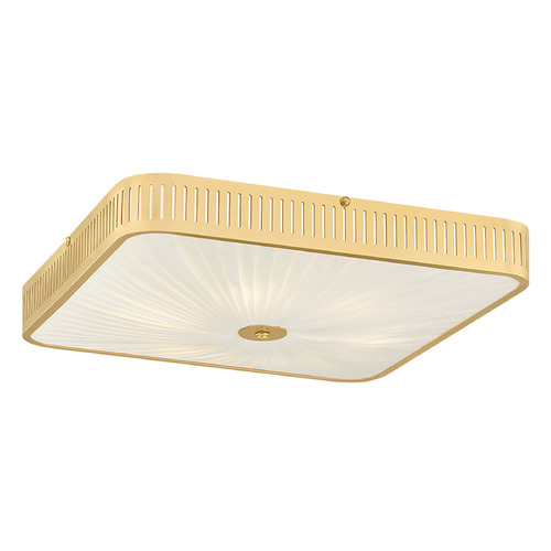 Hudson Valley Lighting Augusta Hoffman Henri Aged Brass LED Flushmount Light