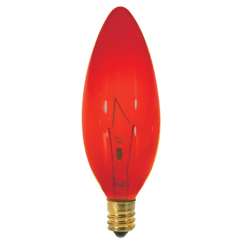 Satco Lighting Incandescent Flame Light Bulb Candelabra Base 120V by Satco S3219