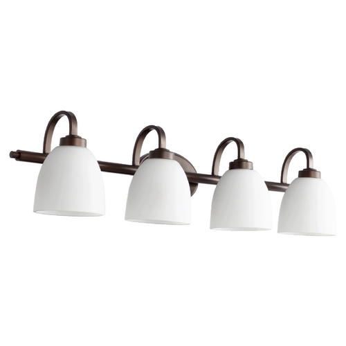 Quorum Lighting Reyes Oiled Bronze Bathroom Light by Quorum Lighting 5060-4-86