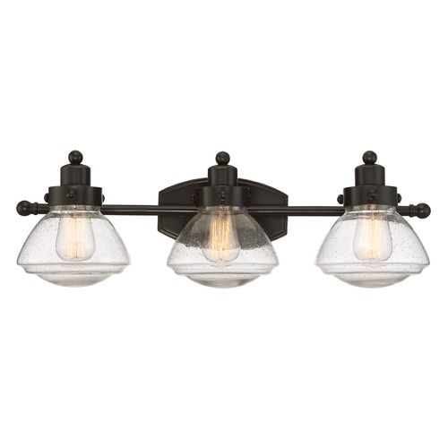 Quoizel Lighting Scholar 3-Light Bath Light in Palladian Bronze by Quoizel Lighting SCH8603PN