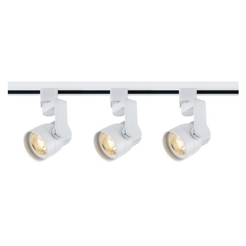 LED Track Light Kit H-Track White 3000K by Nuvo Lighting