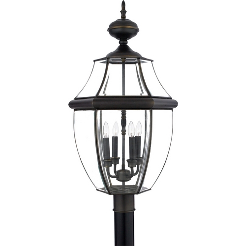 Quoizel Lighting Newbury Post Light in Medici Bronze by Quoizel Lighting NY9045Z